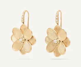 18K YELLOW GOLD AND DIAMOND EARRINGS FROM THE PETALI COLLECTION