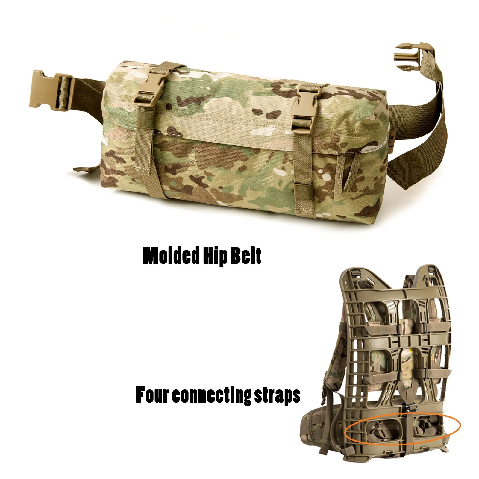 Akmax MOLLE 2 Large Rucksack with Frame Multicam