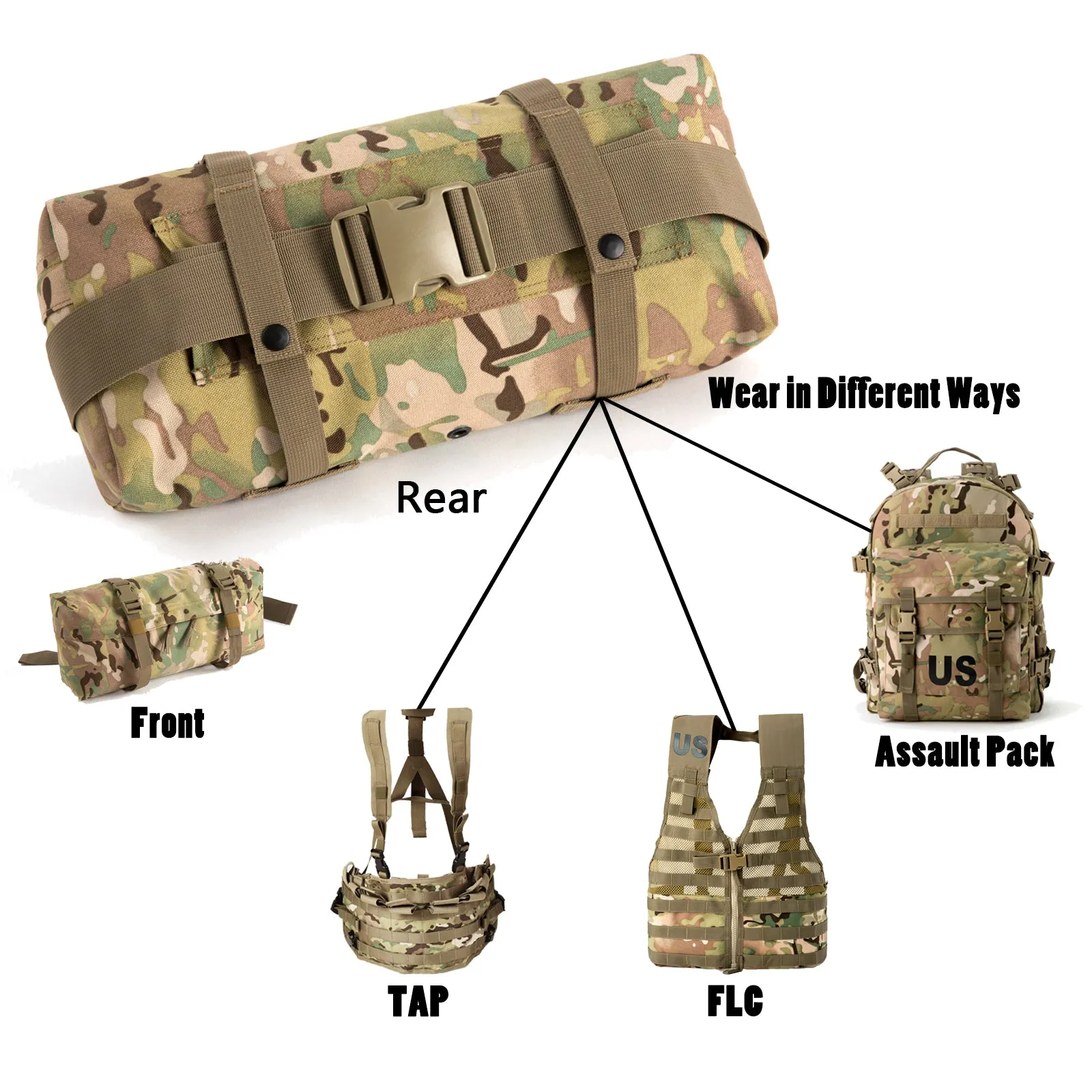 Akmax MOLLE 2 Large Rucksack with Frame Multicam