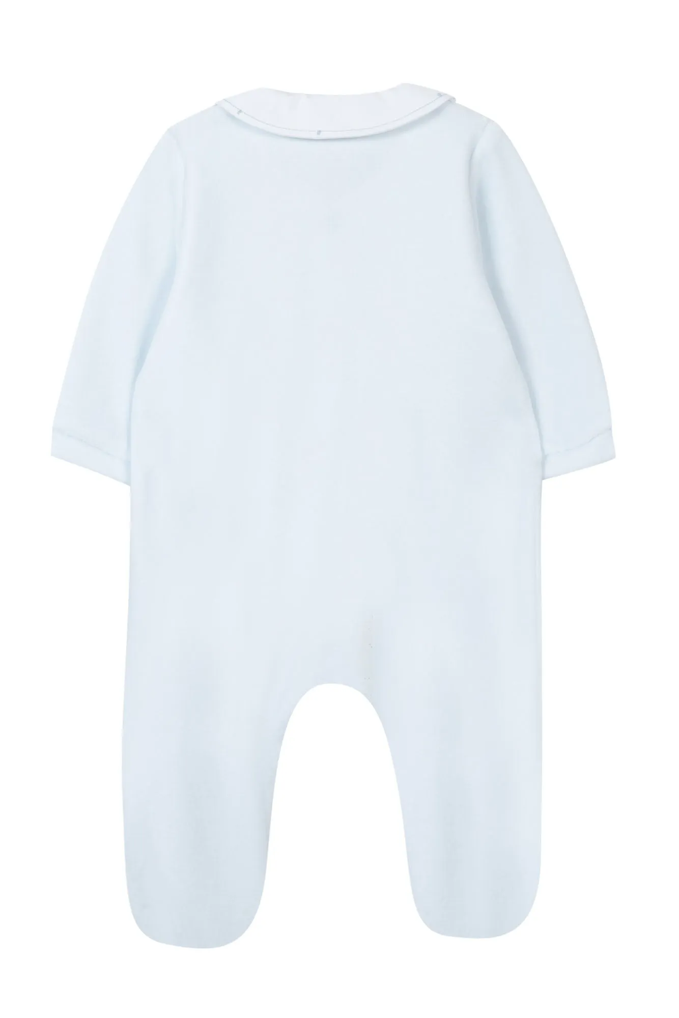 Babygrow - Sky Blue Embroidered