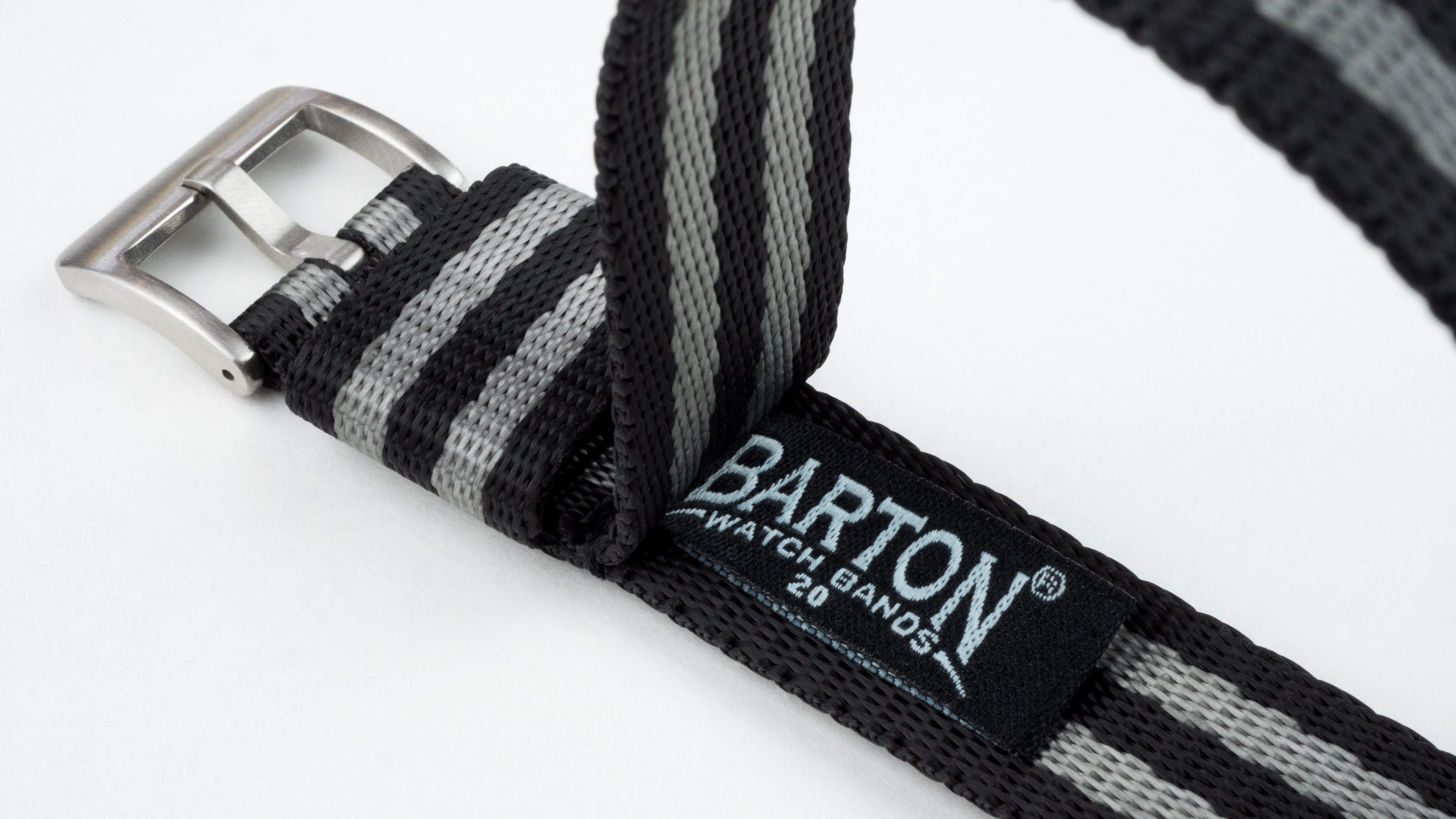 Black Grey James Bond NATO® Style Watch Band