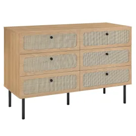 Chaucer 6-Drawer Compact Dresser By Modway - MOD-7066 - Oak