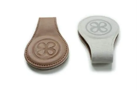 Cloby x Buggygear - Magnetic Leather Clips (set of 2) - Brown