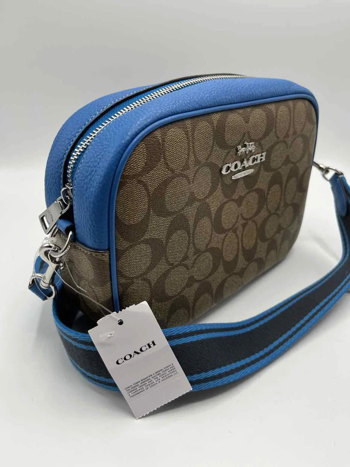 Coach brown and blue Handbag