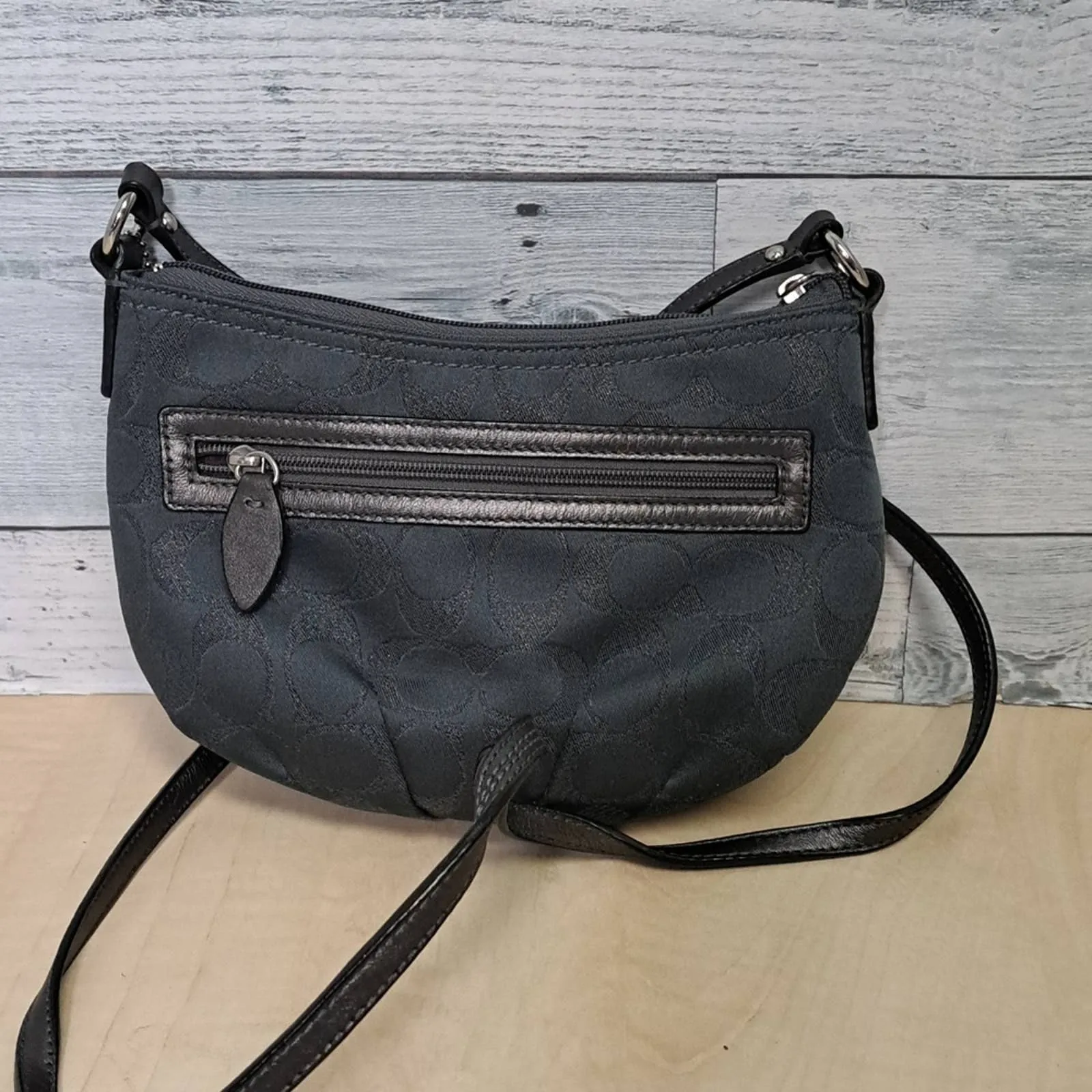 COACH Signature Sateen Swing Pack Purse