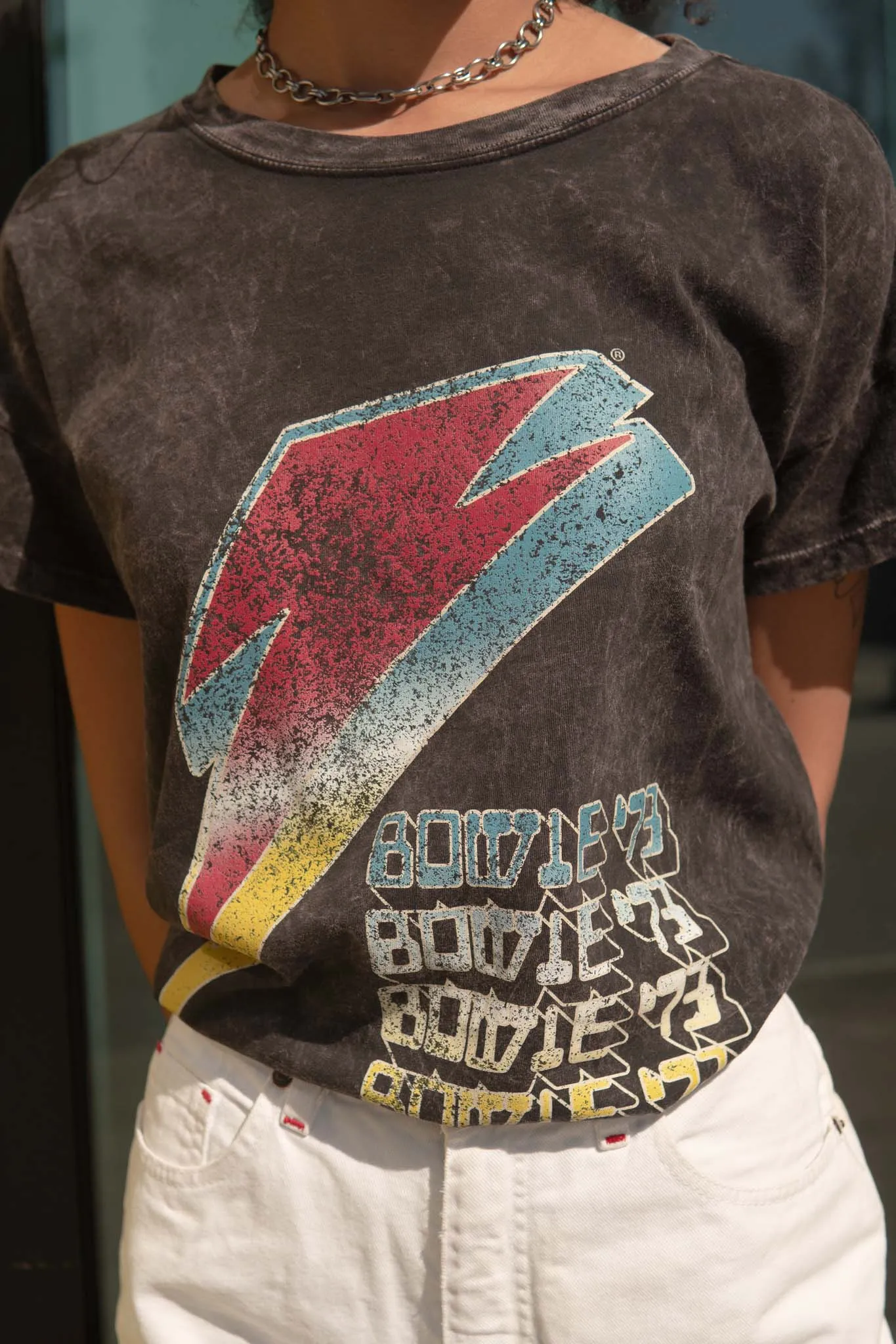 David Bowie '73 Vintage-Wash Graphic Tee