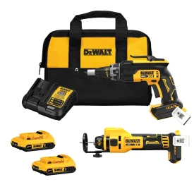 DeWalt DCK265D2 20V MAX XR Brushless Drywall Screw Gun Kit