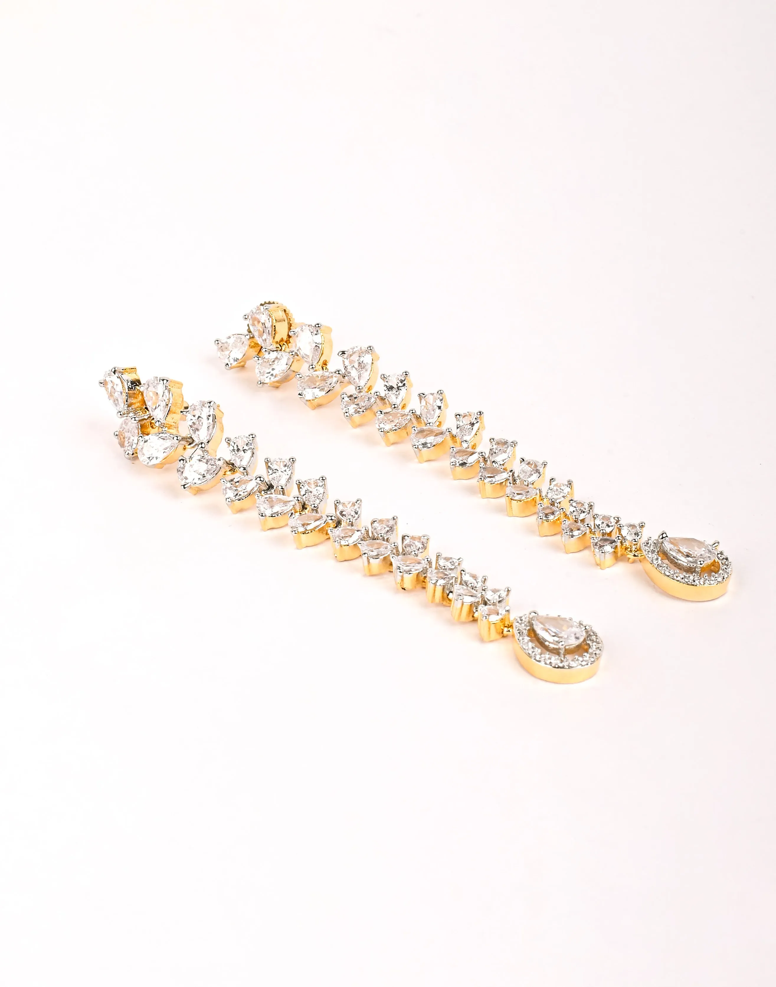 Diamond Stone Earrings