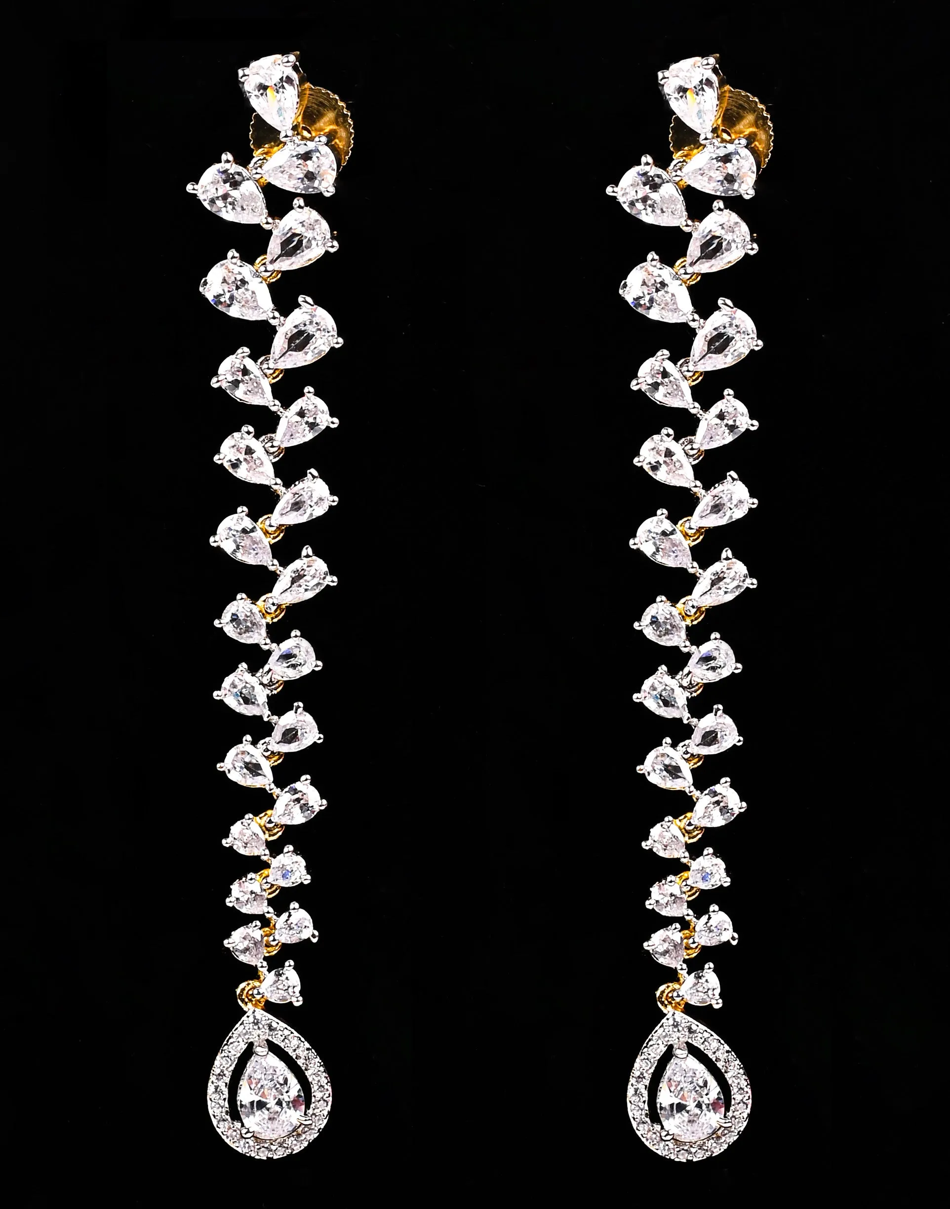 Diamond Stone Earrings