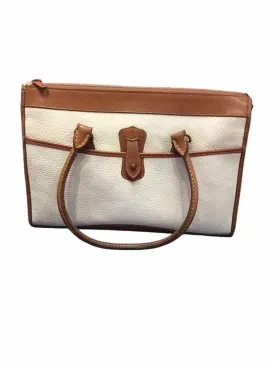 Dooney & Bourke White and Brown Handbag