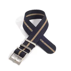 Everest Navy & Gold Single Pass Nylon Watch Band