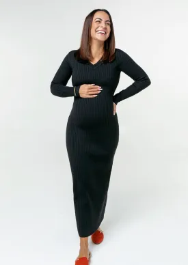 Full Body Maternity & Nursing Sweater Dress