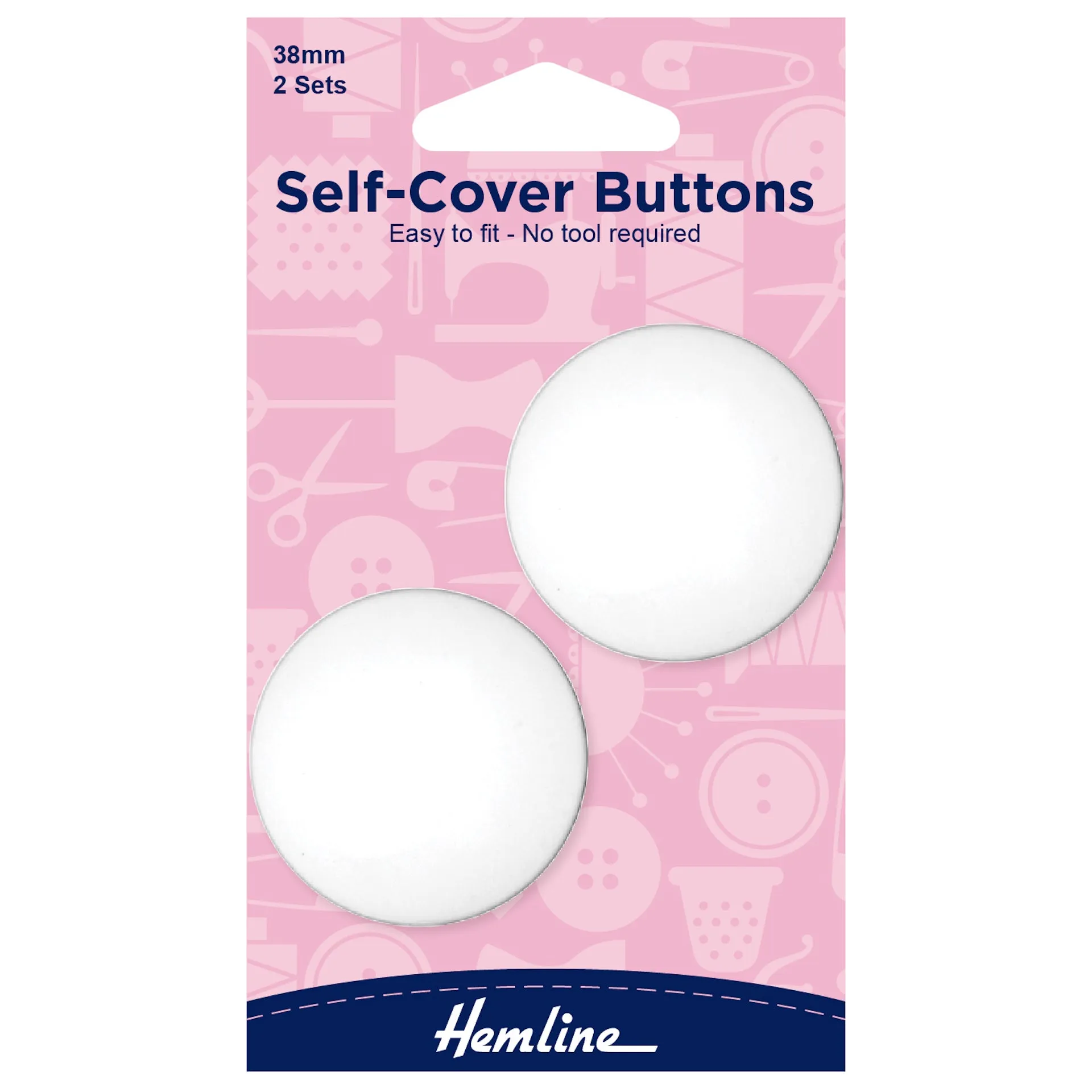 Hemline Buttons: Self-Cover: Nylon