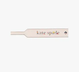 Kate Spade Garden Logo Leather Bag Strap In Light Rosebud Multi