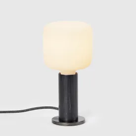 Knuckle Table Lamp in Blackened Oak   Oblo