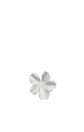 Matte Silver Flower Ear-cuff