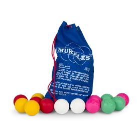 Murbles Game Medium Tournament Set – Up to 4 Players – 14 Balls Made in USA