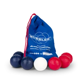 Murbles Game Tournament Standard Set – Up to 2 Players – 7 Balls Made in USA