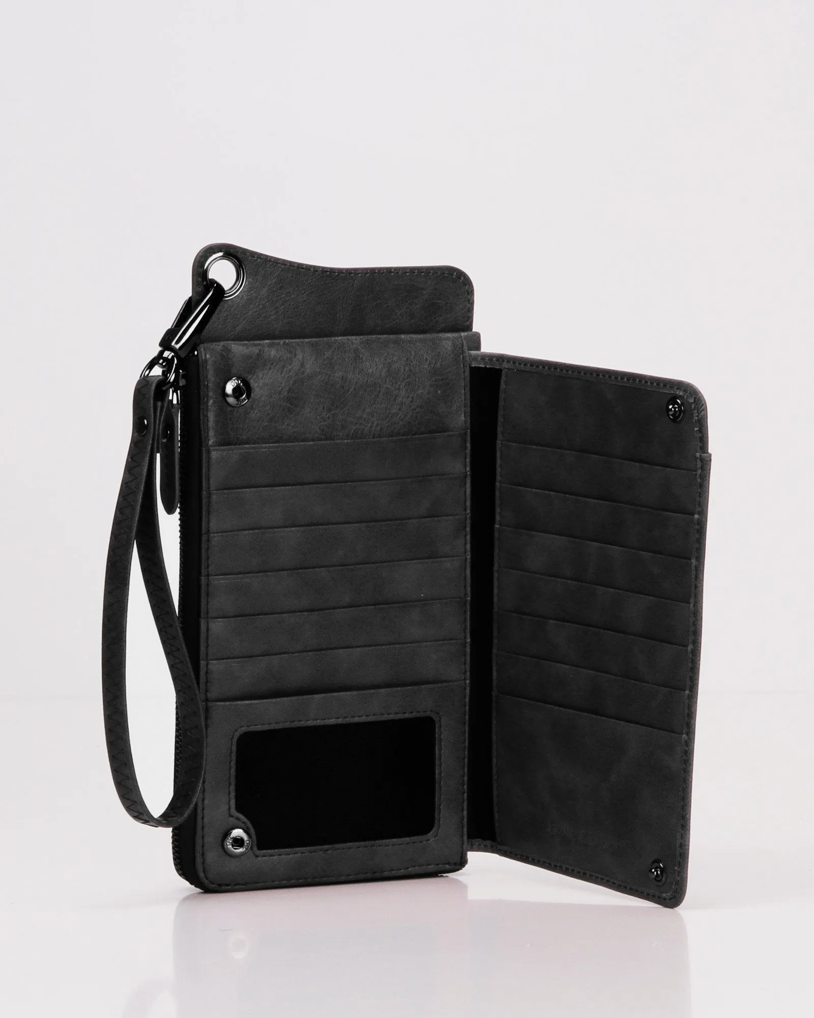 Penelope Leather Wallet  - Black