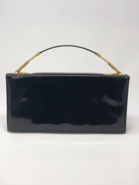 Rowallan Vintage Leather Handbag Black Patent Leather