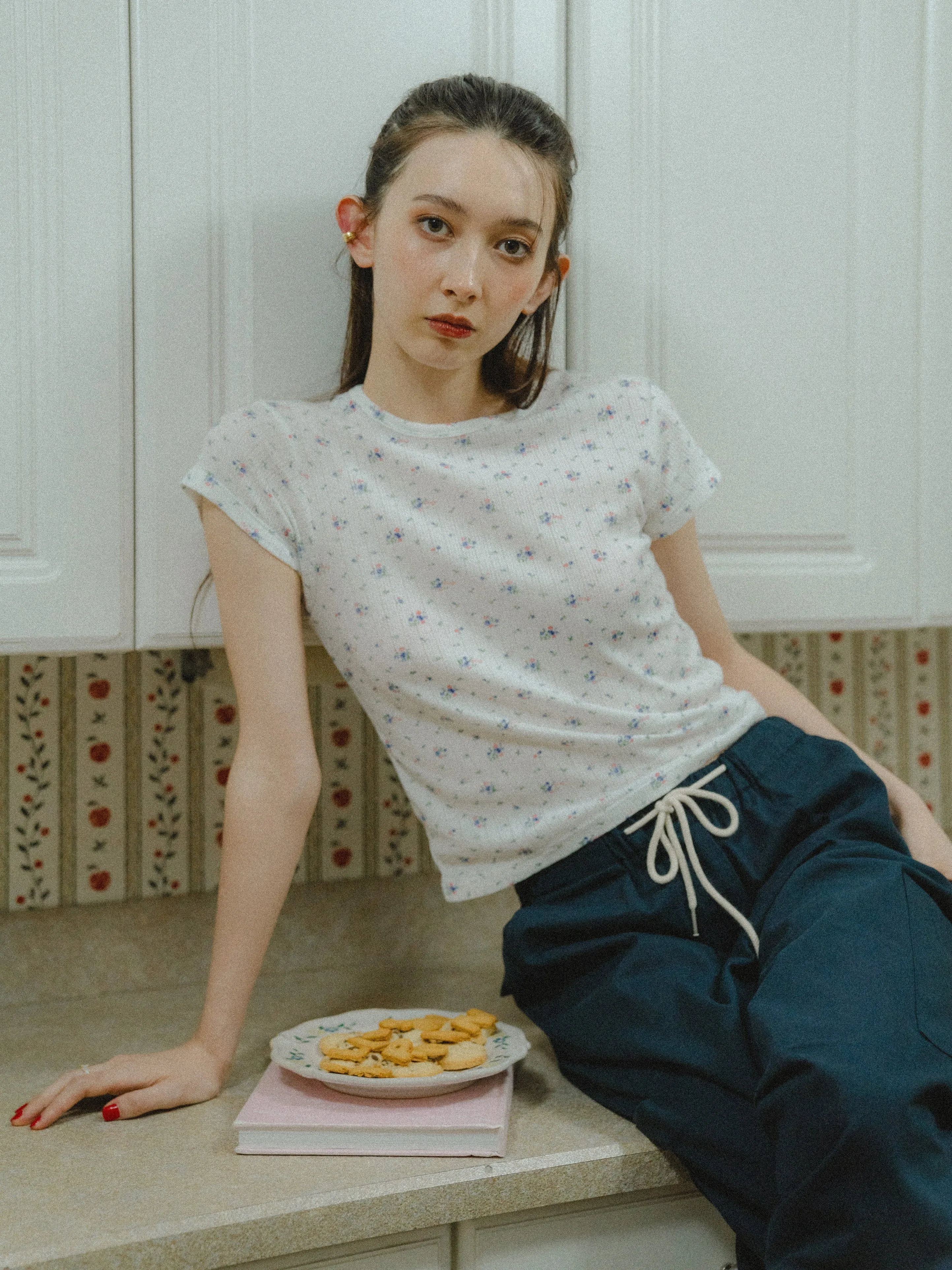 Tiny Flower Printed T-shirt