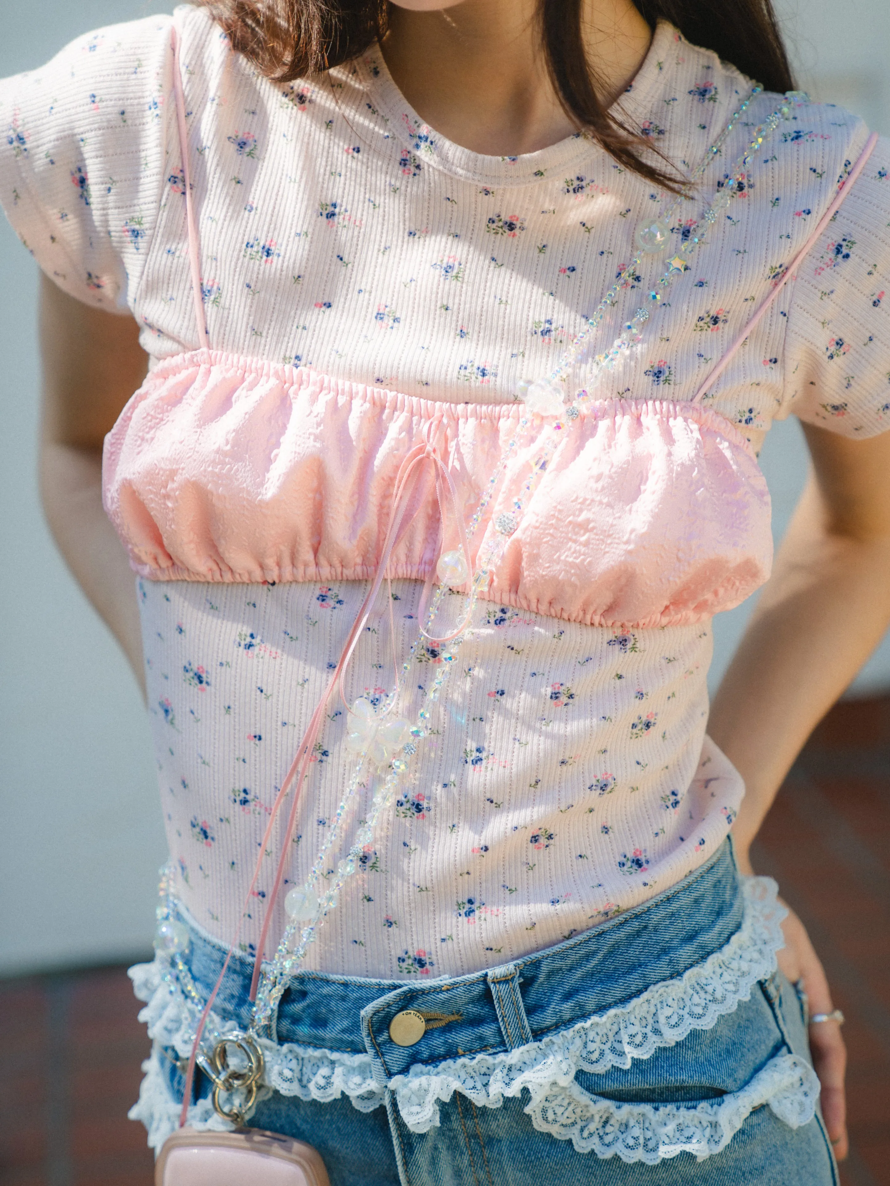 Tiny Flower Printed T-shirt