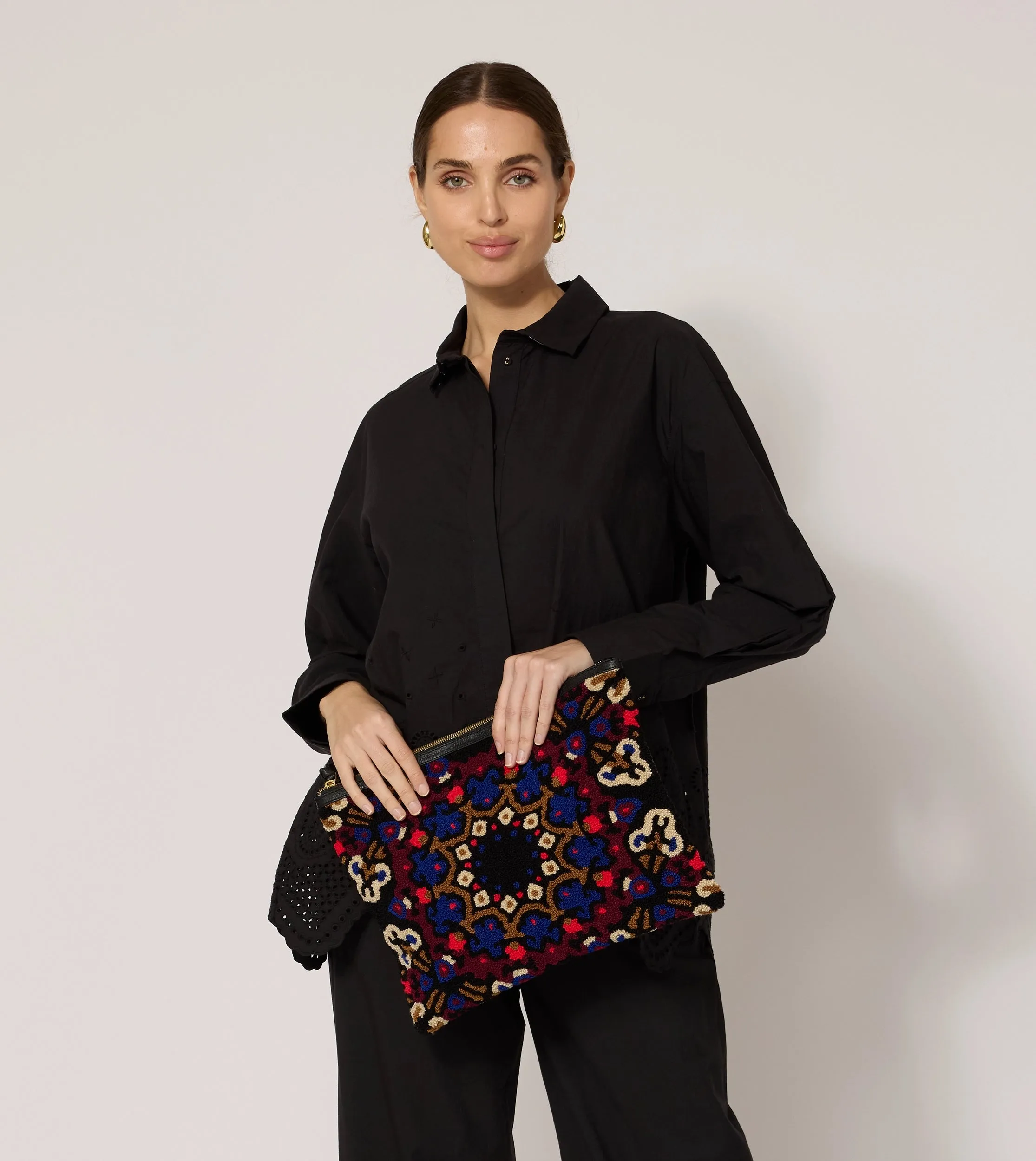 Venezia Clutch | Black Multi